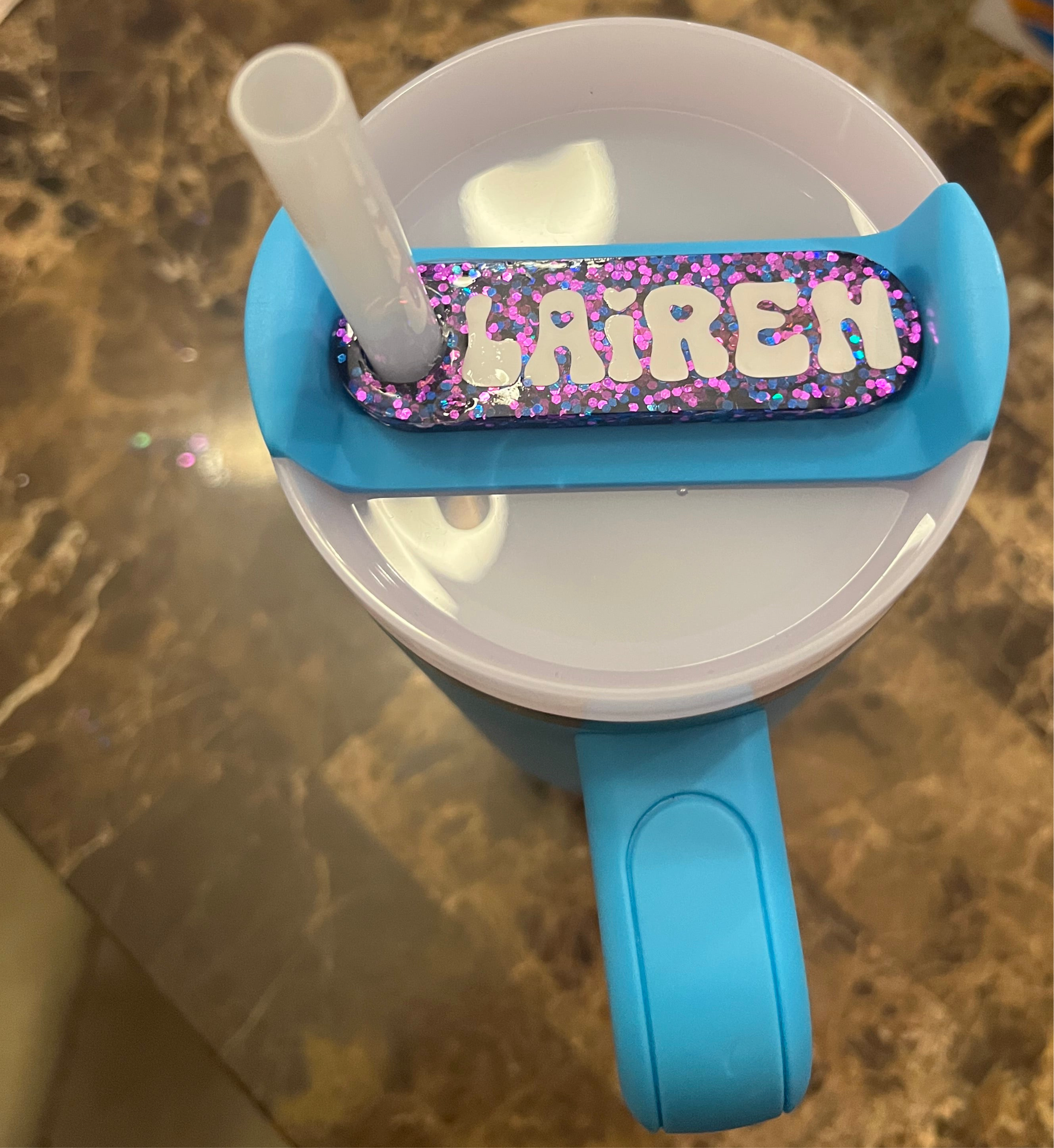 Tumbler accessory name plate