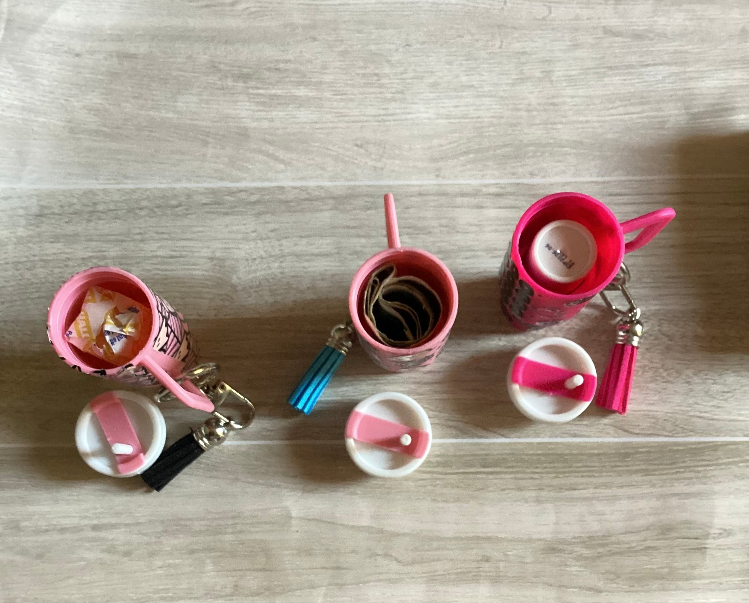 Mini tumbler keychain