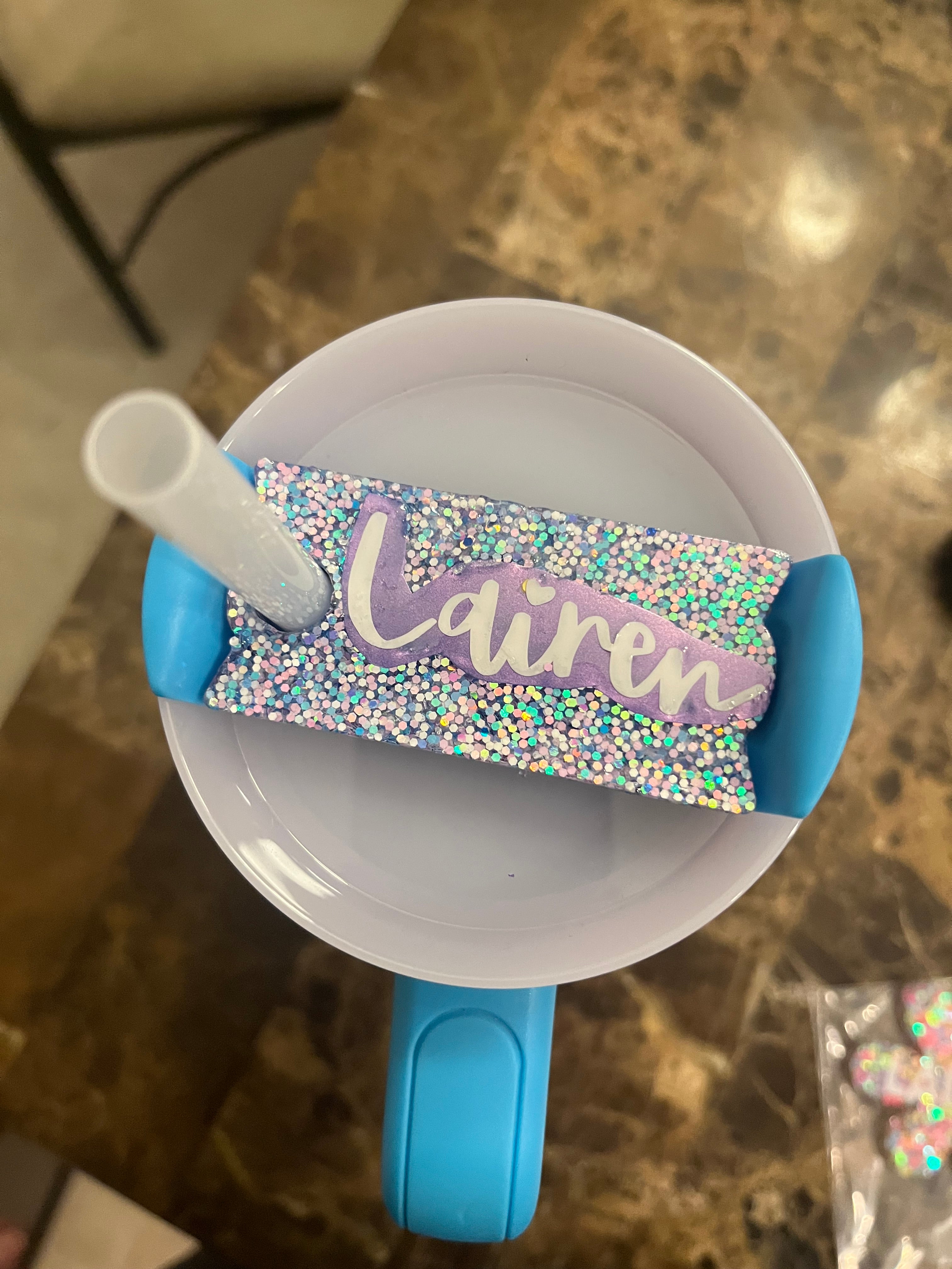 Tumbler accessory name plate