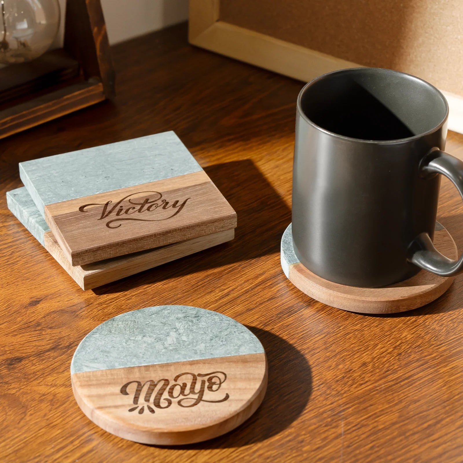 Engraved coasters