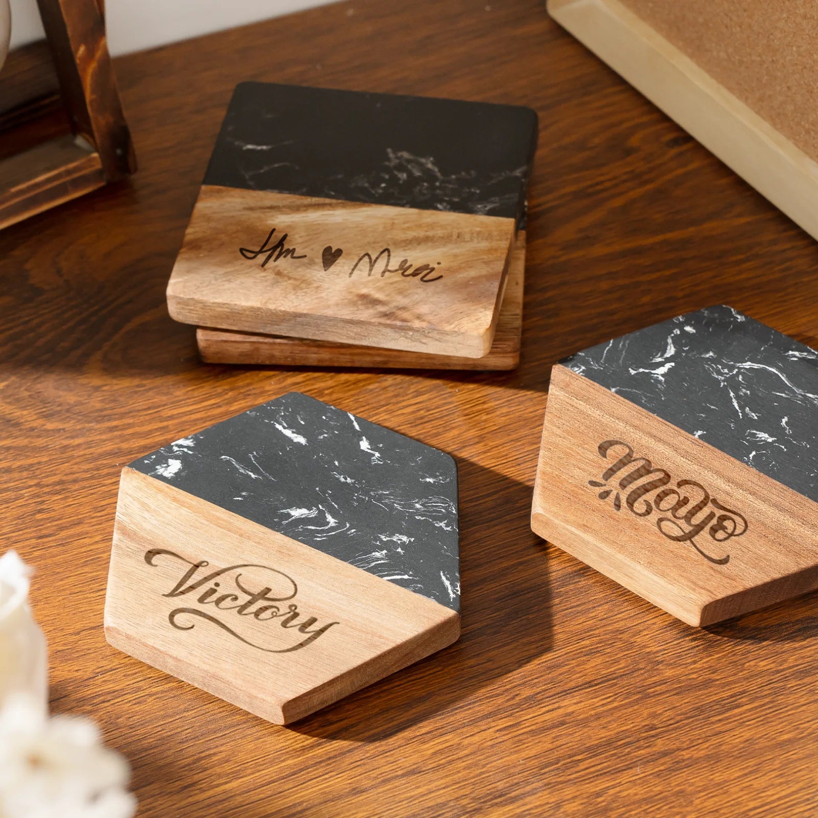 Engraved coasters